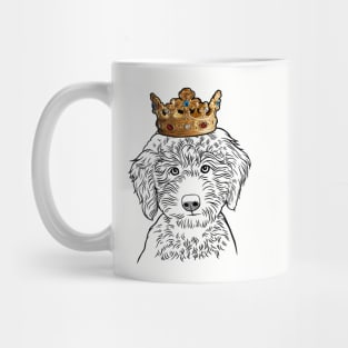 Labradoodle Dog King Queen Wearing Crown Mug